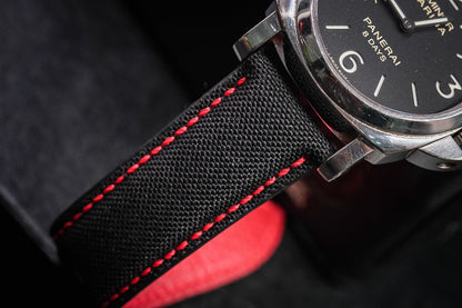 Black canvas handmade watch strap for Panerai HDPAM47