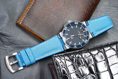 Custom turquoise canvas leather for Oris HDCVS16