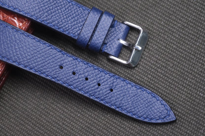 NAVY BLUE EPSOM LEATHER WATCH STRAP RD01