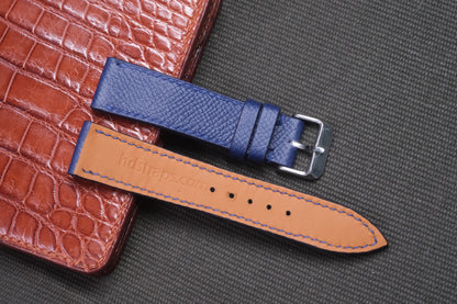 NAVY BLUE EPSOM LEATHER WATCH STRAP RD01