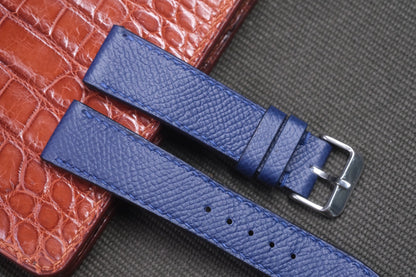 NAVY BLUE EPSOM LEATHER WATCH STRAP RD01