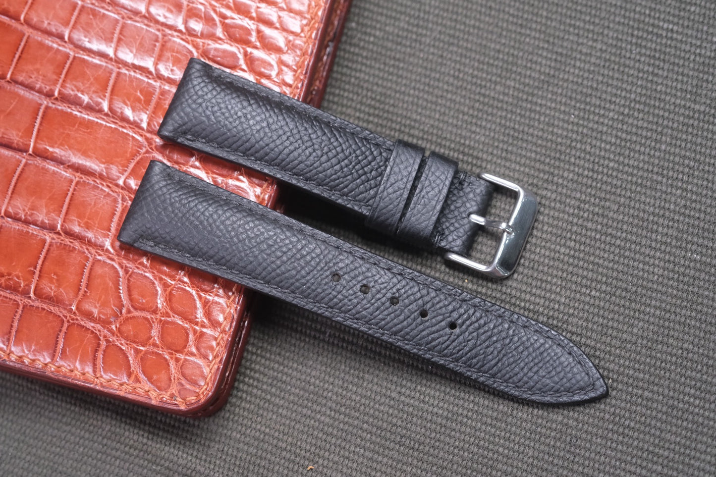 BLACH EPSOM LEATHER WATCH STRAP RD02