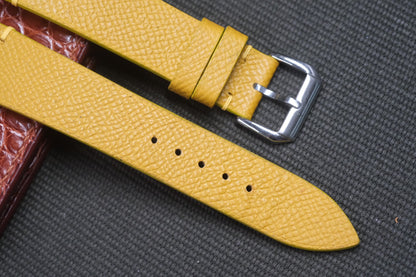 YELLOW EPSOM LEATHER WATCH STRAP RD06