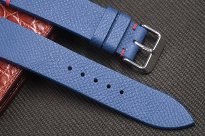 BLUE EPSOM LEATHER WATCH STRAP RD10