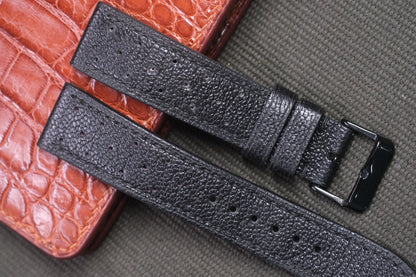 BLACK COW LEATHER WATCH STRAP RD37