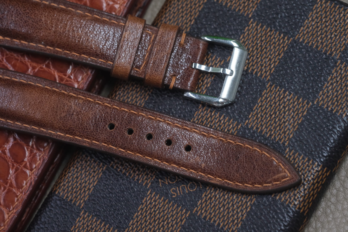 BROWN COW LEATHER WATCH STRAP RD50