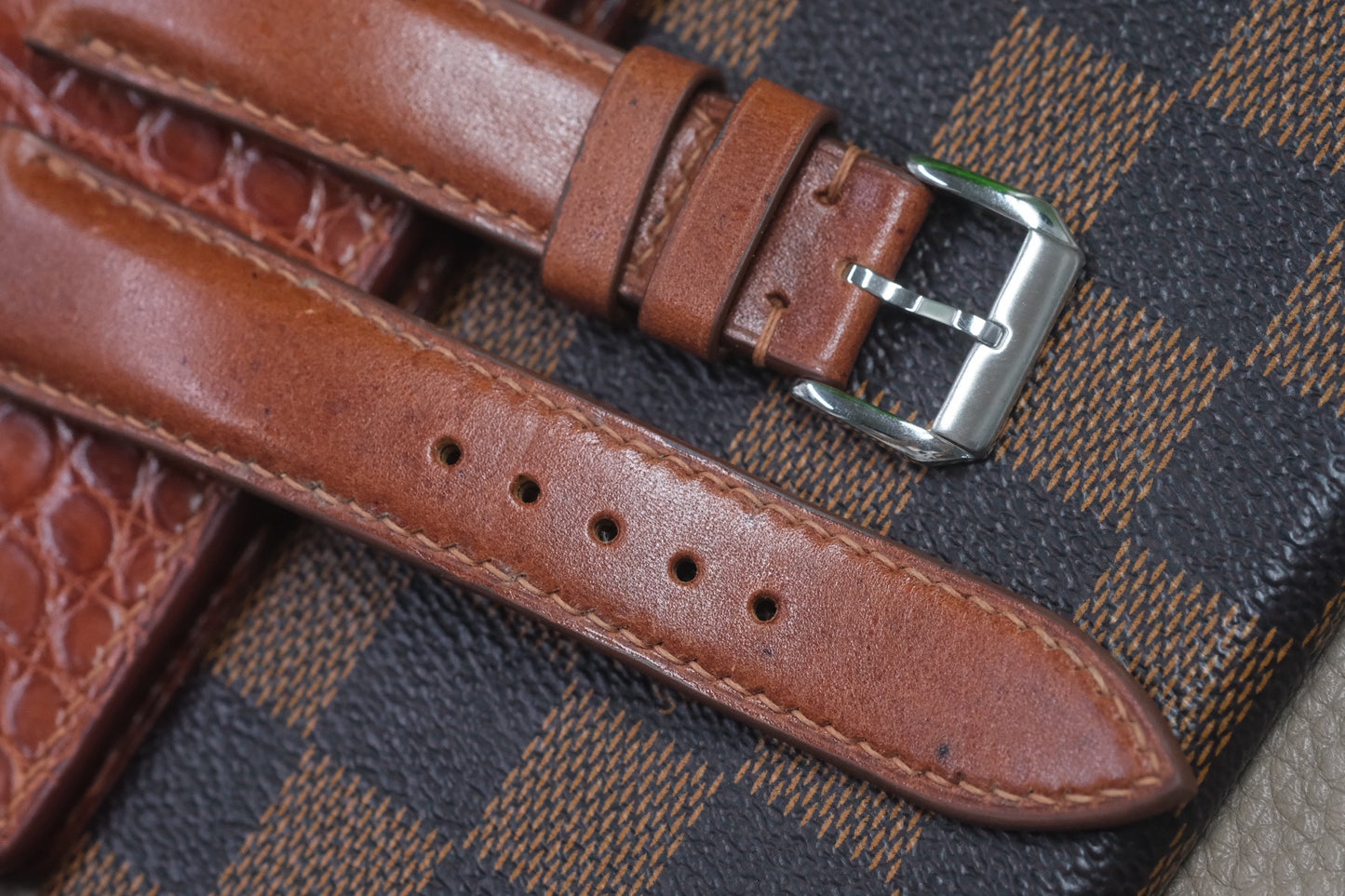 BROWN COW LEATHER WATCH STRAP RD51