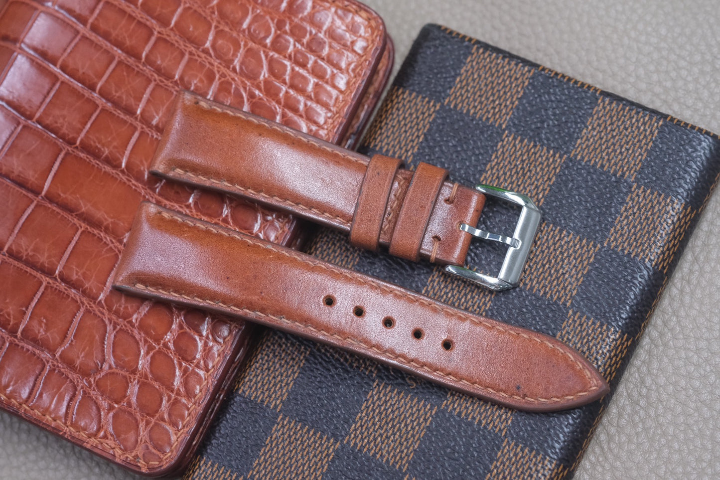 BROWN COW LEATHER WATCH STRAP RD51