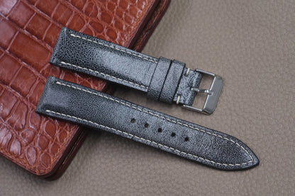 GREY DISTRESSED COW LEATHER WATCH STRAP RD57