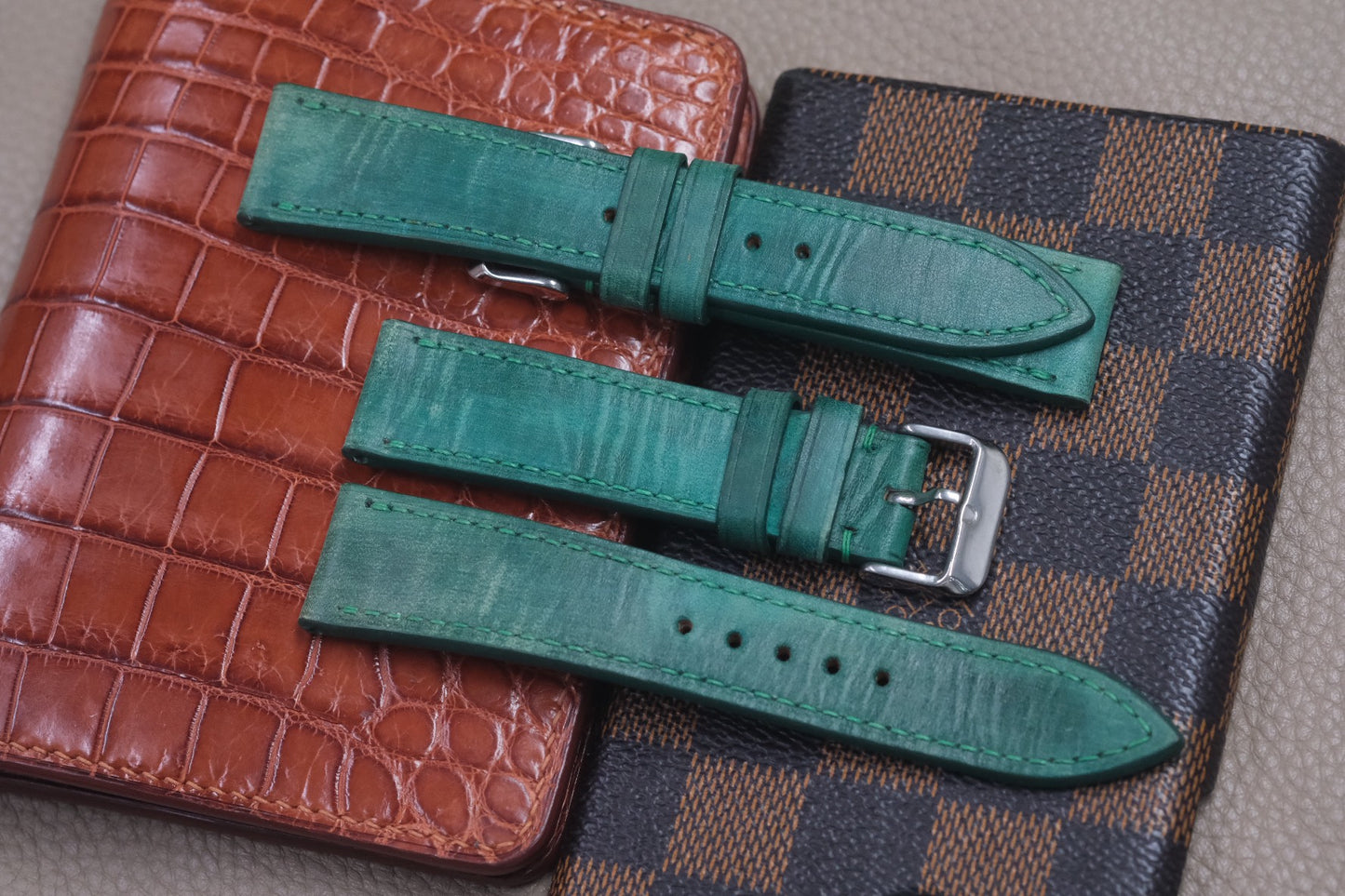 GREEN COW LEATHER WATCH STRAP RD63