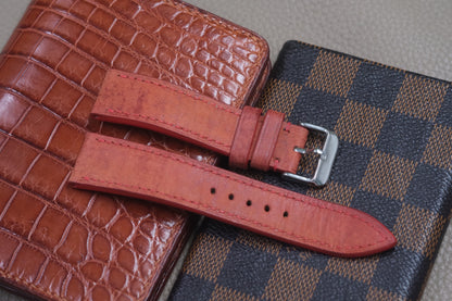 RED COW LEATHER WATCH STRAP RD58