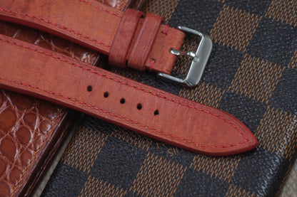 RED COW LEATHER WATCH STRAP RD58