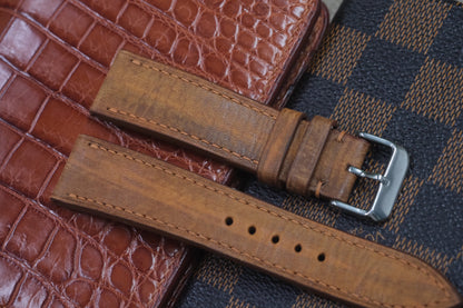 BROWN COW LEATHER WATCH STRAP RD59