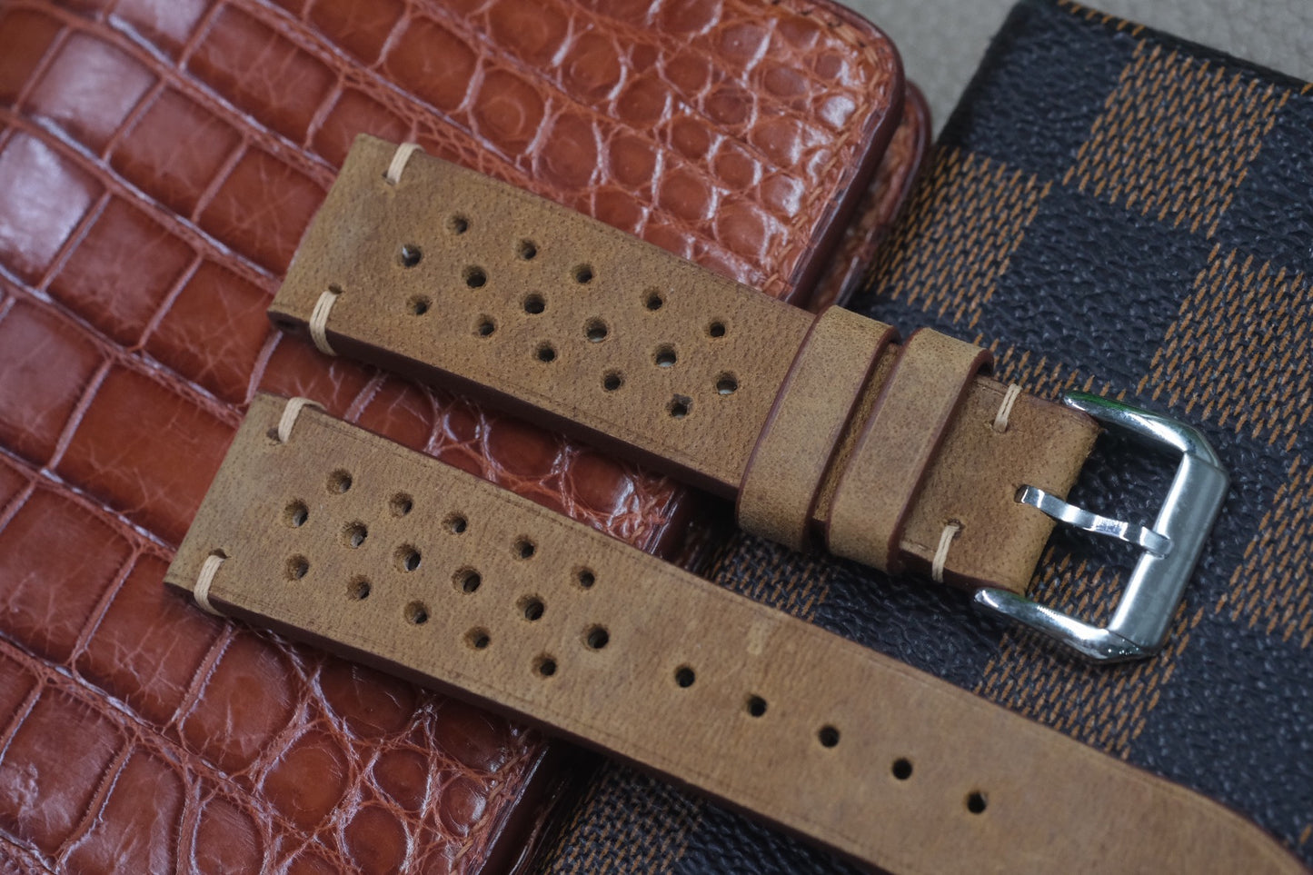 BROWN COW LEATHER WATCH STRAP RD60