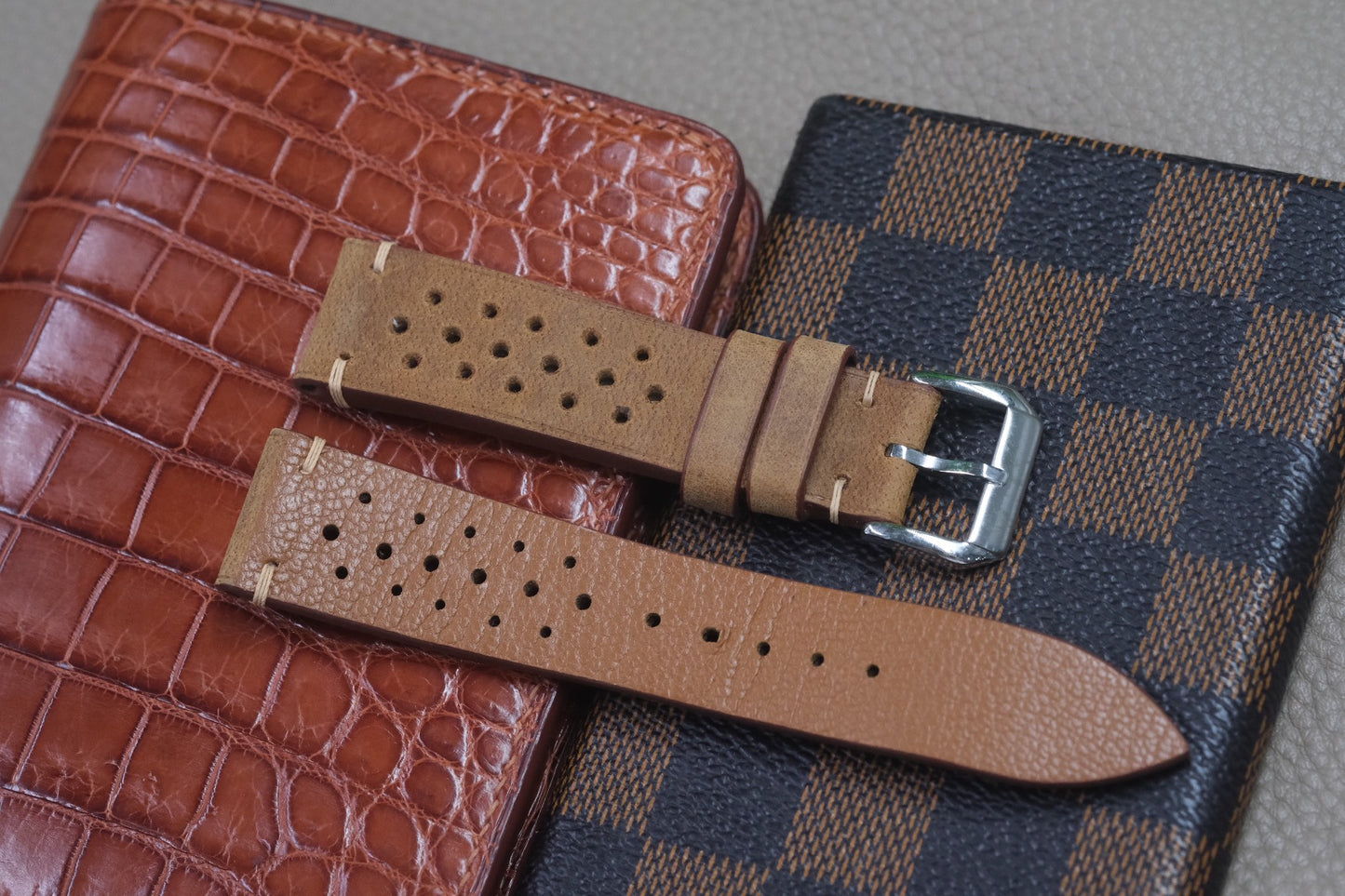 BROWN COW LEATHER WATCH STRAP RD60