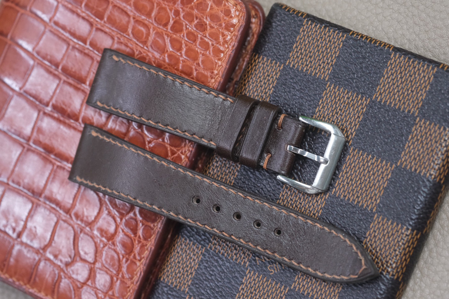 BROWN COW LEATHER WATCH STRAP RD64