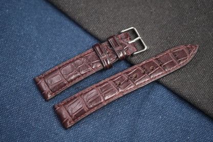 BROWN CROCODILE LEATHER STRAP RD80