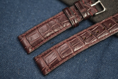 BROWN CROCODILE LEATHER STRAP RD80