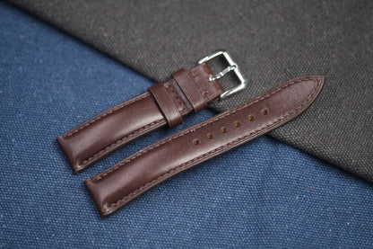 DARK BROWN COW LEATHER WATCH STRAP RD82