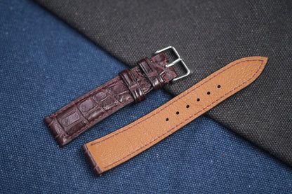 BROWN CROCODILE LEATHER STRAP RD80