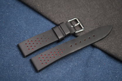 BLACK COW LEATHER WATCH STRAP RD85