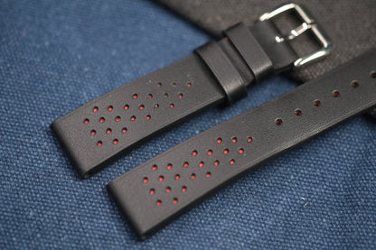 BLACK COW LEATHER WATCH STRAP RD85