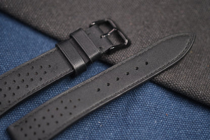 BLACK COW LEATHER WATCH STRAP RD84