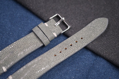 GREY STINGRAY LEATHER WATCH STRAP RD86