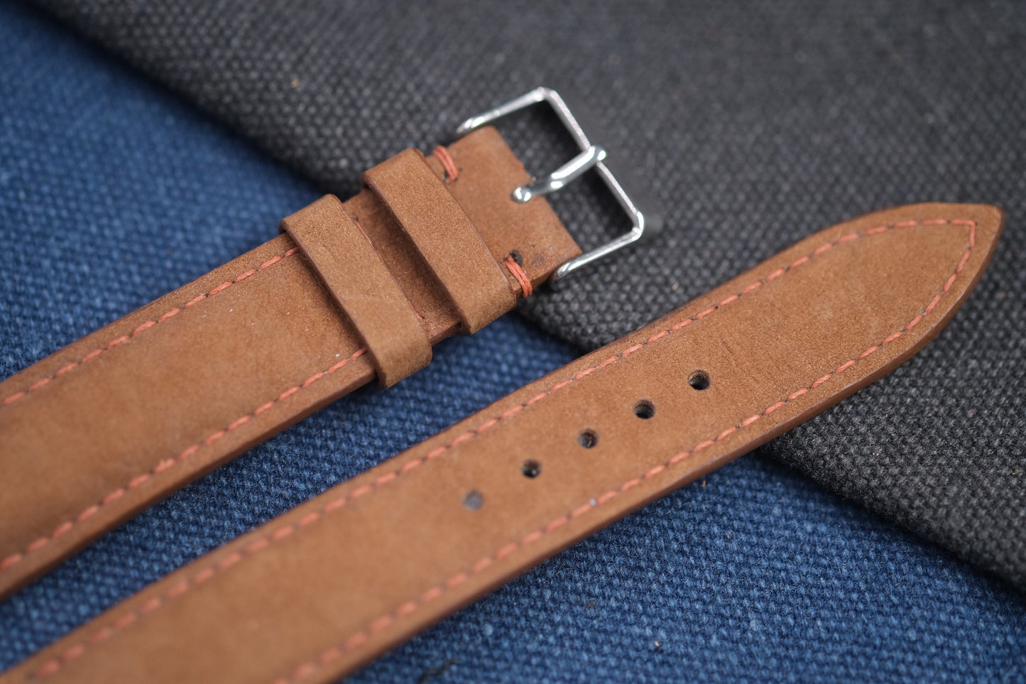 BROWN COW LEATHER WATCH STRAP RD87