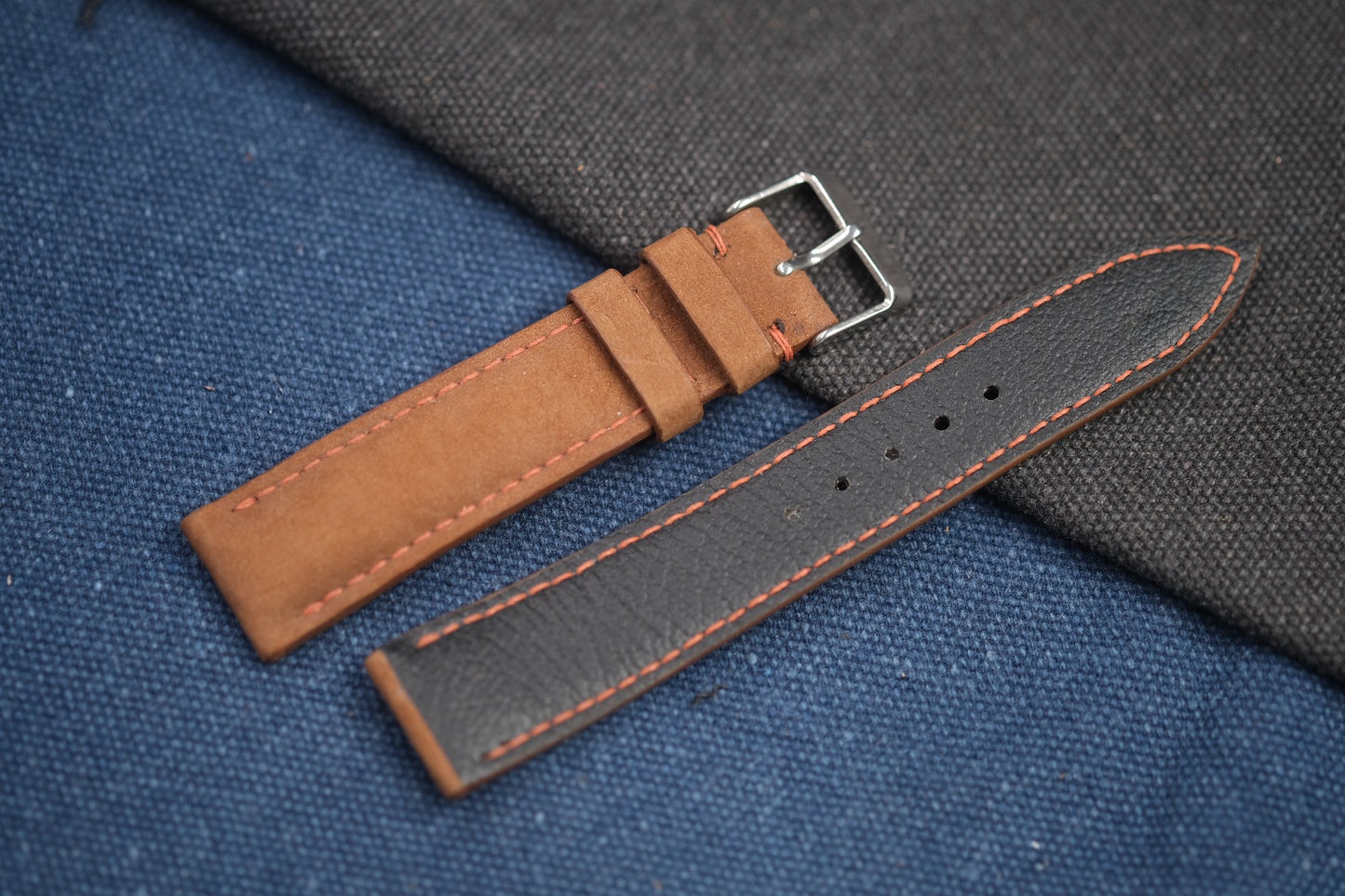 BROWN COW LEATHER WATCH STRAP RD87