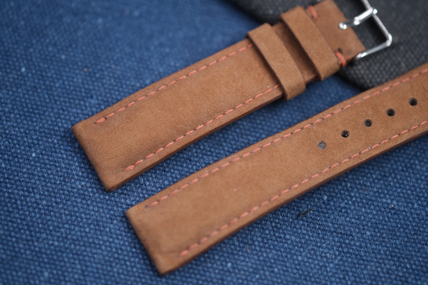 BROWN COW LEATHER WATCH STRAP RD87