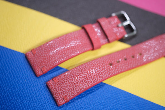 PINK STINGRAY LEATHER WATCH STRAP RD99