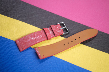 PINK STINGRAY LEATHER WATCH STRAP RD99