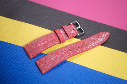 PINK STINGRAY LEATHER WATCH STRAP RD99