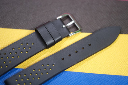 BLACK COW LEATHER WATCH STRAP RD100