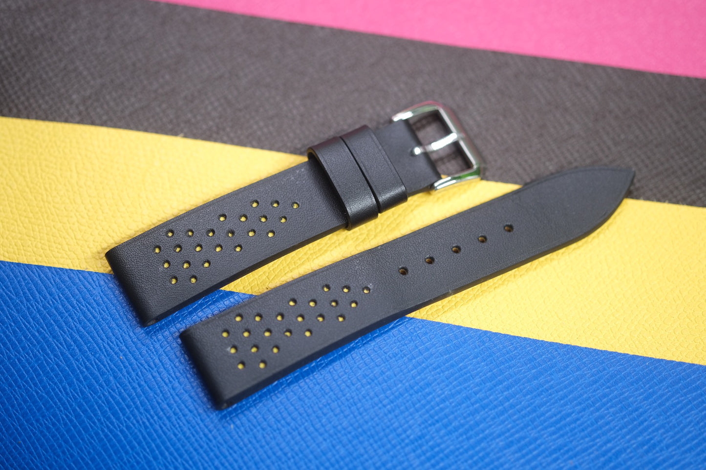 BLACK COW LEATHER WATCH STRAP RD100