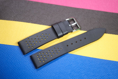 BLACK COW LEATHER WATCH STRAP RD100