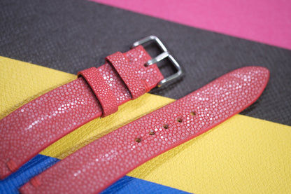 PINK STINGRAY LEATHER WATCH STRAP RD99