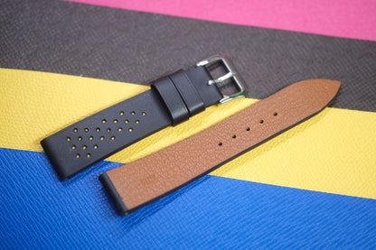 BLACK COW LEATHER WATCH STRAP RD100