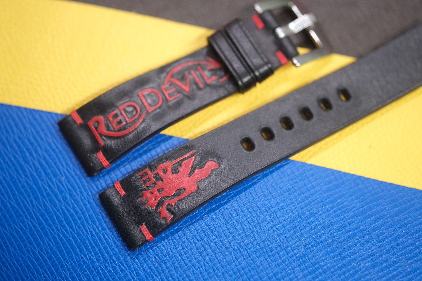 BLACK COW LEATHER WATCH STRAP RD105