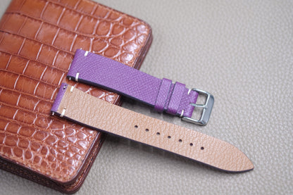 PURPLE EPSOM LEATHER WATCH STRAP RD106