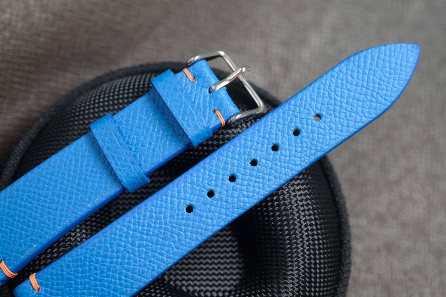 BLUE EPSOM LEATHER WATCH STRAP RD119