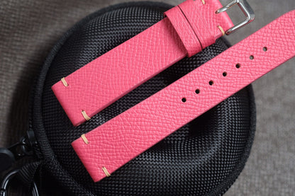 PINK EPSOM LEATHER WATCH STRAP RD121