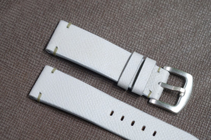 GREY SAFFIANO LEATHER WATCH STRAP RD124