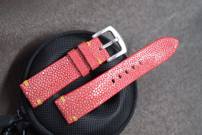 RED STINGRAY LEATHER WATCH STRAP RD134