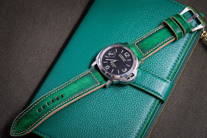 VINTAGE GREEN STRAP HANDMADE FOR PANERAI HDPAM52