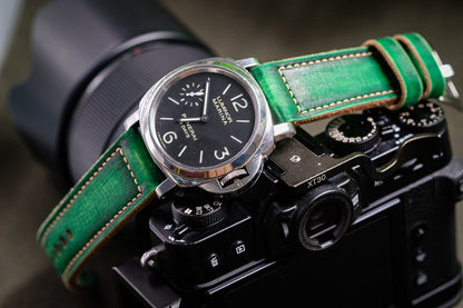 VINTAGE GREEN STRAP HANDMADE FOR PANERAI HDPAM52