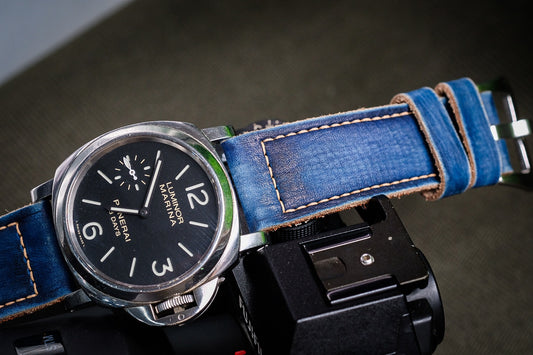 VINTAGE BLUE STRAP HANDMADE FOR PANERAI HDPAM53