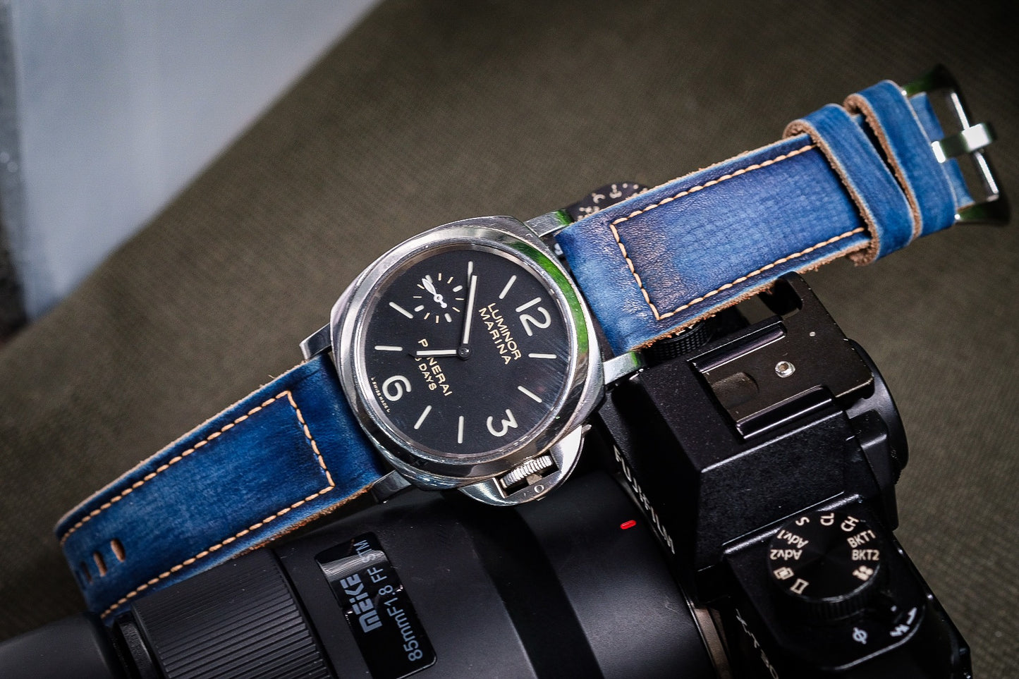 VINTAGE BLUE STRAP HANDMADE FOR PANERAI HDPAM53