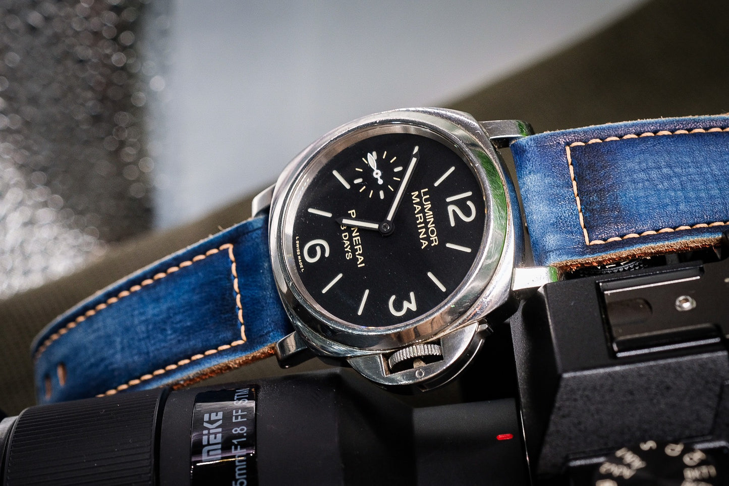 VINTAGE BLUE STRAP HANDMADE FOR PANERAI HDPAM53